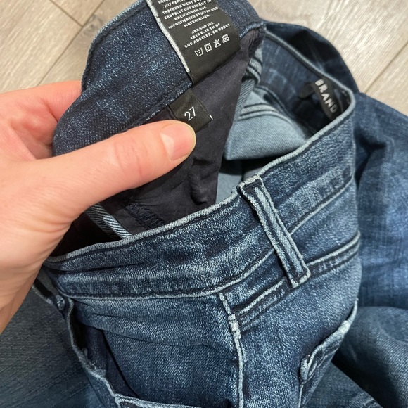 J Brand High Waist Skinny Jeans with distressed Ankles - Picture 3 of 6